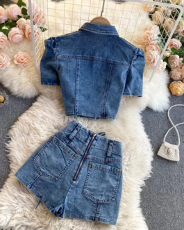 Kim K Denim Two Piece