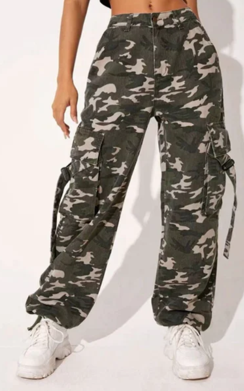 Pocket Wide Leg Cargo Pants - Elegans Style