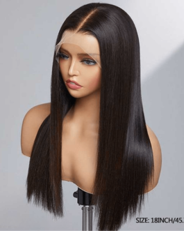 Straight 13*6*1 Lace Front HD Lace Frontal Brazilian Virgin Human Hair Pre Plucked With Baby Hair Wig