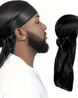 Men’s Silk Durag Shower Cap Bandana Silky Du Rag