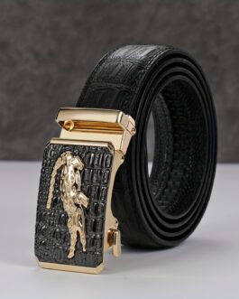 Men’s Fashion Black Automatic Buckle Belt