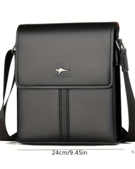 Men’s Fashion Business Crossbody Bag Simple Large Capacity Shoulder Bag