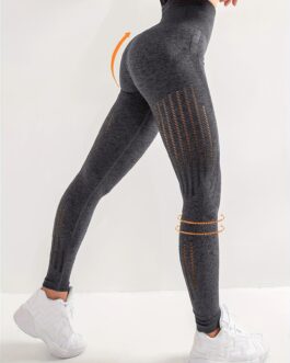 Hollow Out Soft Sports High Waisted Workout Gym Yoga Running Pants