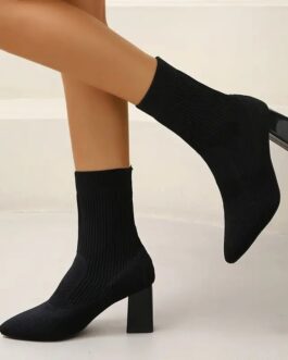 Una Knitted Ankle Boots