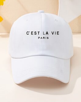 C’EST LA VIE PARIS Printed Baseball Cap