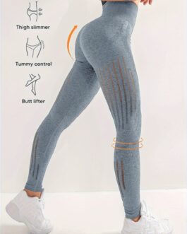 Hollow Out Soft Sports High Waisted Workout Gym Yoga Running Pants