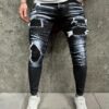 Skinny Jeans, Men's Casual Street Style Stretch Denim Pants