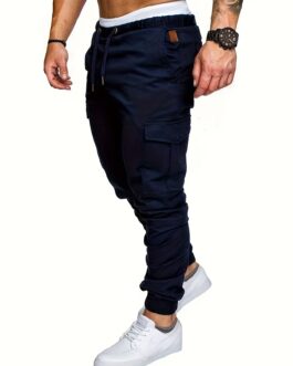 Men’s Casual Multi Pocket Tapered Joggers