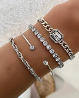 Chain Cuff Bracelet 4pcs/Set