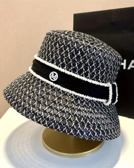 Elegant Straw Bucket Hat