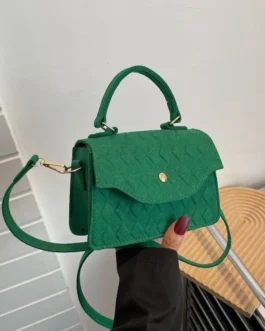 Mini Embossed Flap Square Bag