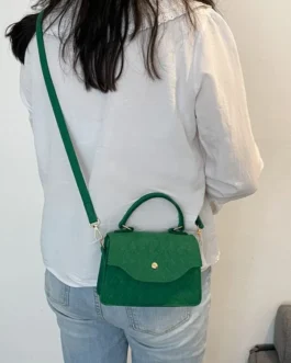 Mini Embossed Flap Square Bag