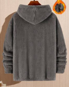 Loose Teddy Bear Style Hoodie